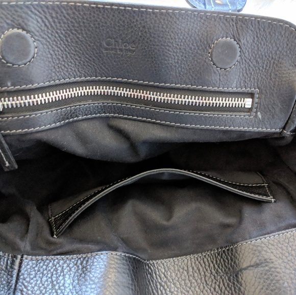 Authentic Chloe handbag with padlock and key - Picture 4 of 8